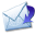 Envelope wrapped by blue arrow