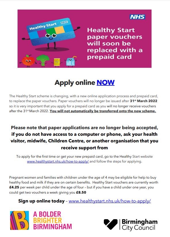 Healthy Start Flyer Healthy Start Flyer